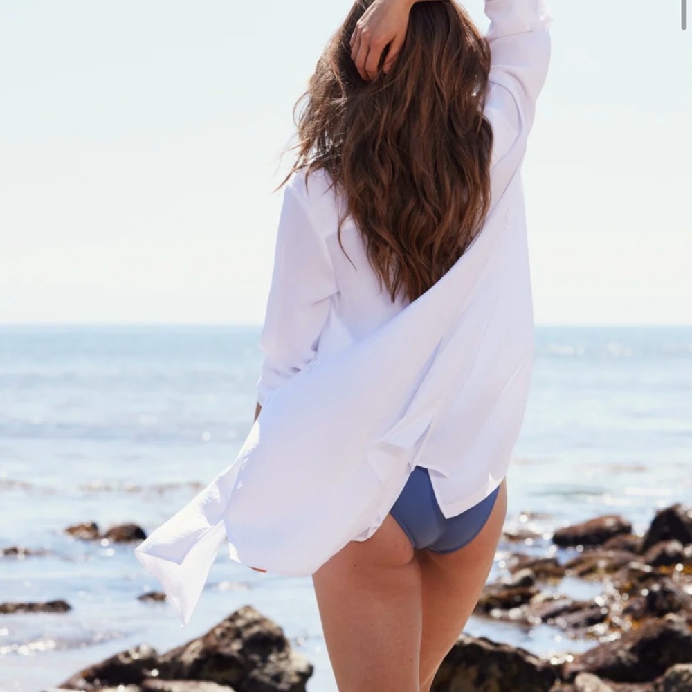 Summersalt The Silky Luxe Short Effortless Shirtdress Cover-Up